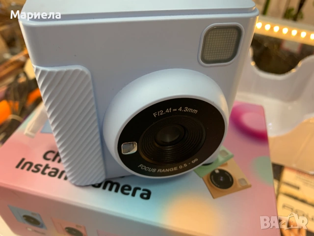 Детски фотоапарат с моментален печат 2.4'' , 32G карта