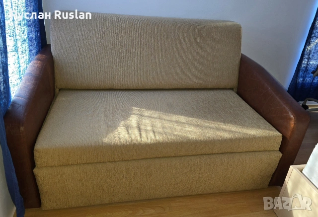 диван раскладной 1,20м×2м, снимка 3 - Дивани и мека мебел - 54628120