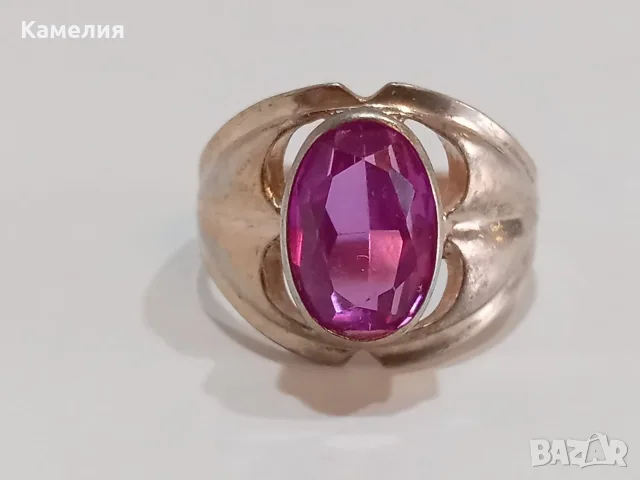 Руско сребро. Пръстен , снимка 3 - Пръстени - 55664207