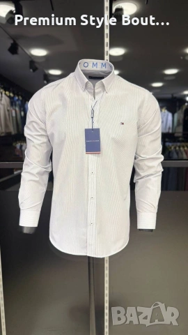 мъжки ризи lacoste Hugo boss emporio armani Burberry , снимка 9 - Ризи - 54057445