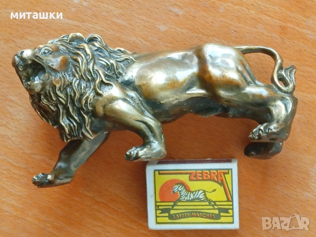 Бронзова пластика лъв, снимка 5 - Декорация за дома - 54137522