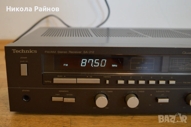 Hi Fi стерео ресийвър Technics SA-212 Made in Japan, снимка 4 - Ресийвъри, усилватели, смесителни пултове - 54493927