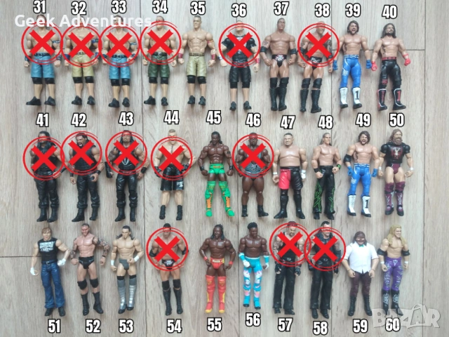 WWE Кечисти Екшън Фигурки Кеч Аксесоари Играчки Картички John Cena 1/3, снимка 3 - Колекции - 47660667