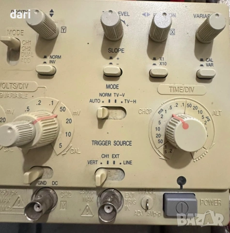 Осцилоскоп  Goldstar , снимка 6 - Друга електроника - 54009877