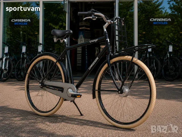 НОВ Градски Велосипед Chrisson Vintiago Gent 28 Black - БЕЗПЛАТНА ДОСТАВКА, снимка 6 - Велосипеди - 55390801