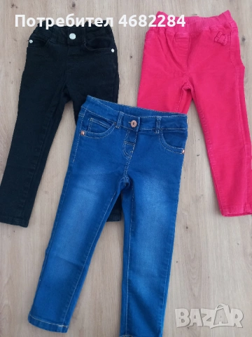 Детски дънки Zara / Зара + ПОДАРЪК преходно якенце, снимка 2 - Детски панталони и дънки - 54628971