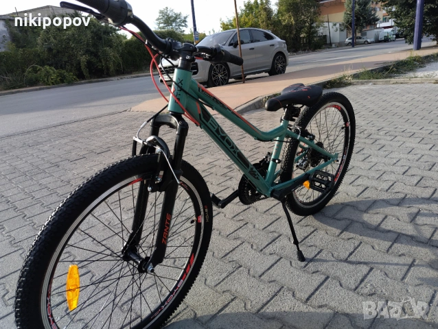 X Велосипед 24" ZANTE зелен, снимка 7 - Велосипеди - 54398308