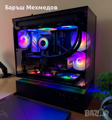 Мощен Геймърски Компютър | Ryzen 9 7900X | RX 9070 XT 16GB | 32GB DDR5 | 1TB NVMe + Водно охлаждане