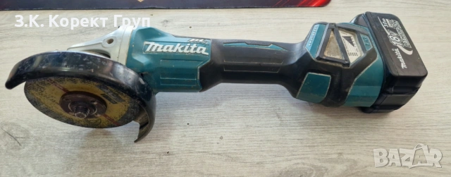 Ъглошлайф Makita DGA511Z, 18 V, 125 мм, с регулиране на оборотите