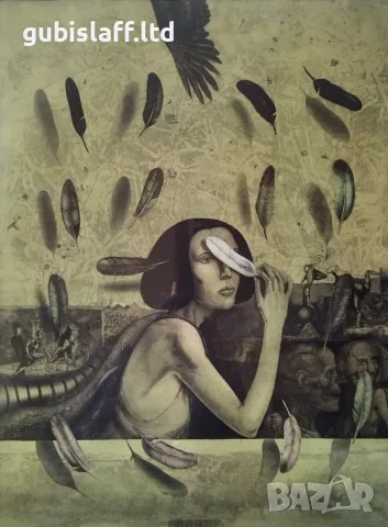 Картина, графика, "Gravitation",худ.Д.Колибаров,2009 г, снимка 2 - Картини - 55698806