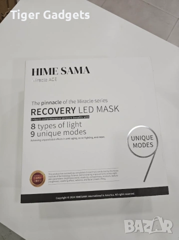 HIME SAMA Miracle ACE RB-034 – 8-цветна LED маска за лице с Photon Light Therapy, снимка 8 - Други - 54553124