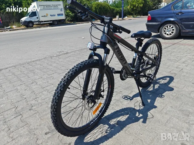 BG Алуминиев велосипед 24" NINJA черен нов, снимка 7 - Велосипеди - 55439822