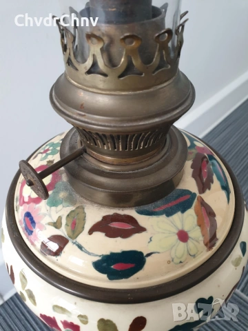 L&B Brevetes 62см/колекционерска стара френска бронзова газена лампа, снимка 10 - Антикварни и старинни предмети - 54091435