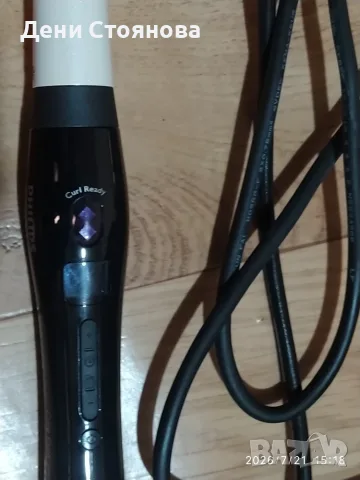 Маша Philips Care CurlControl HP861800, керамична, 200 градуса, Черна, снимка 2 - Друга електроника - 55434470