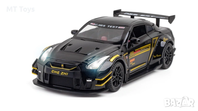 Метална кола Nissan GT-R Racing Edition - 1:24, снимка 2 - Коли, камиони, мотори, писти - 54825527