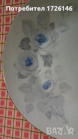 Порцеланови чинии със сребърен кант Hutschenreuther, Bavaria, Germany -3 броя , снимка 2 - Чинии - 54045423