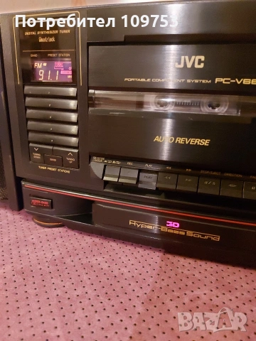 Радиокасетофон JVC PC-V66, снимка 4 - Радиокасетофони, транзистори - 54388143