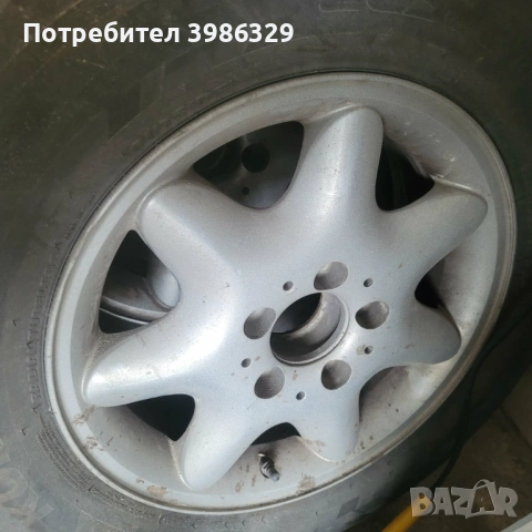 Джанти с гуми 15 мерцедес , снимка 2 - Гуми и джанти - 54633468