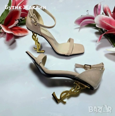Дамски сандали на ток , снимка 3 - Сандали - 54963413