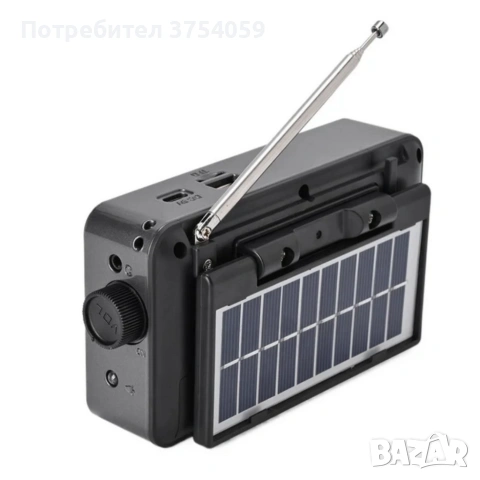 Соларно портативно радио JOC H6108REC-S с Bluetooth, FM радио и MP3 плеър, снимка 7 - Радиокасетофони, транзистори - 55175291
