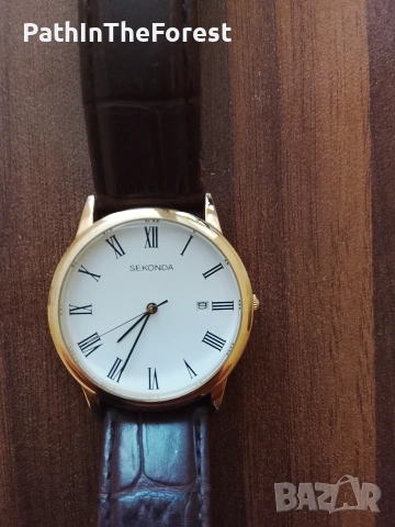 Sekonda с кожена каишка