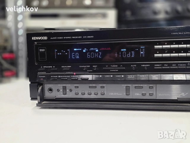 🚀🔥🇯🇵 ЯПОНСКО СТЕРЕО ЧУДОВИЩЕ! Продавам Ресийвър Kenwood KR-V8020 – 11.5 кг Чист Мускул! 🔥🇯🇵🚀, снимка 5 - Ресийвъри, усилватели, смесителни пултове - 55006207