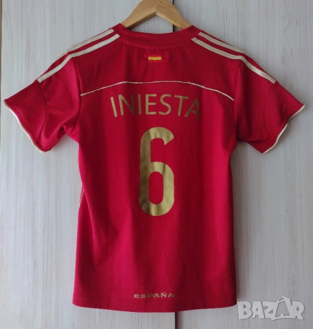 #6 Iniesta Spain - юношеска футболна тениска на Испания, снимка 11 - Футбол - 54901334