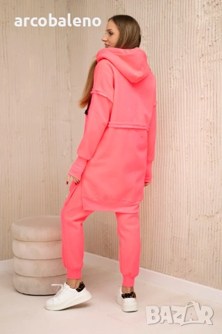 Дамски изолиран комплект от две части с дълъг суичър, 2цвята , снимка 10 - Комплекти - 47809419