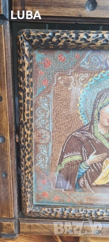 гоблен "Света Богородица с Младенеца", снимка 8 - Гоблени - 54009917