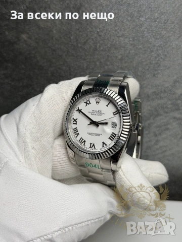 Rolex Datejust silver Мъжки Часовник С Автоматичен Механизъм Код Chronolux1, снимка 3 - Мъжки - 55057968