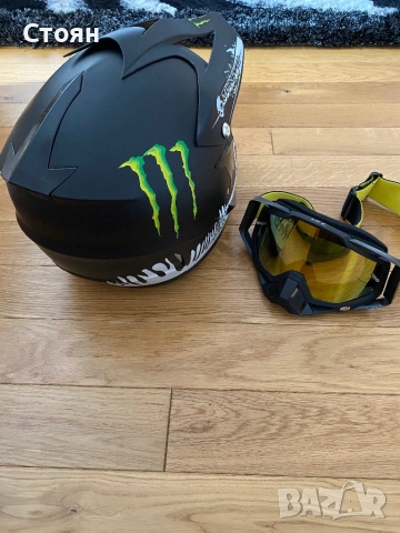 КАСКА MONSTER ENERGY ❗️ПРОМОЦИЯ ❗️, снимка 3 - Спортна екипировка - 54684224
