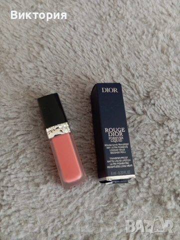 Течно матово червило Dior, снимка 4 - Декоративна козметика - 54893287