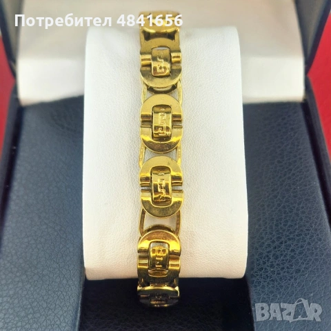 Prestige Link Bracelet | мъжка гривна с позлата