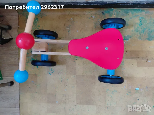 Дървено колело от Лидъл, снимка 2 - Детски велосипеди, триколки и коли - 55523268