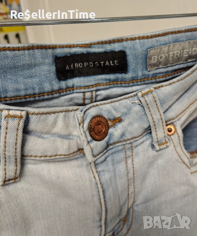 Дамски дънки Aeropostale,  с бродерии, снимка 4 - Дънки - 47123683