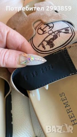 Чехли ЕРМЕС н.37* Hermes chypre sandals, снимка 9 - Чехли - 42728789