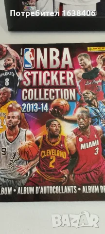  лот NBA – Албум Panini 2013-14 + Стикери + Рамки Miami Heat & Леброн Джеймс + DVD/B, снимка 8 - Фен артикули - 55473186