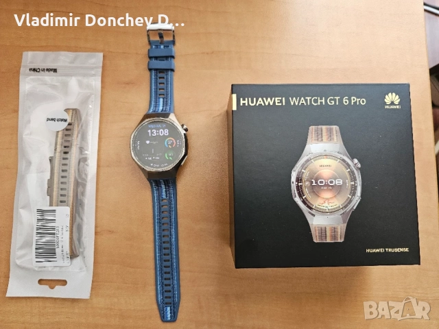 Huawei Watch GT 6 Pro – Като нов, Пълен комплект, снимка 2 - Смарт гривни - 55459231