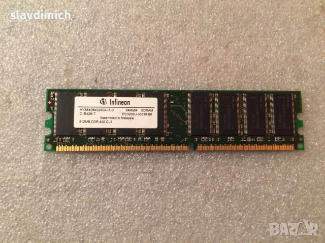 Рам Ram памети за компютър 512MB DDR 400Mhz , снимка 4 - RAM памет - 51760698