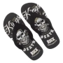Мъжки джапанки черни с череп и каишка True Kings Till Death_1236520, снимка 1