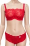 Hunkemöller червен дантелен сутиен - 85C, снимка 5