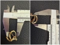 Чисто нови  Златен пръстен обеци 14 карата 585 gold prasten obeci zlato zlaten , снимка 7