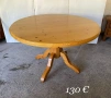 Кръгла трапезна маса от масивно дърво, снимка 2