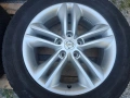 Лети джанти 17ки 5х114.3 Nissan + летни гуми 215/60/17 Continental, снимка 6