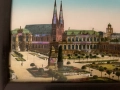 Декоративно пано „Andenken an Dresden“ с изпъкнало стъкло и дървена рамка, снимка 7