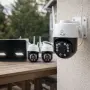 Комплект 4 камери HD с дисплей - интелигентно засичане на движение и сигурност, снимка 1
