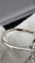 Златен пръстен 18K (750) с естествен изумруд и диаманти | 4.24 гр | Emerald Halo Ring, снимка 8