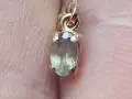 ЗЛАТНИ ОБИЦИ С ЕСТЕСТВЕН АЛЕКСАНДРИТ СЕРТИФИКАТ , снимка 2