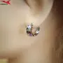 Обеци с платинено покритие 211236, снимка 4