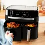 Двузонов фритюрник с горещ въздух Tefal Dual Easy Fry EY9018 8.3L , снимка 2